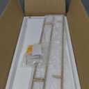 WOPITUES Floating Shelves with Gold Metal Guardrail, Shelves for Wall Decor Set of 3, Wall Shelves for Bedroom, Bathroom, Kitchen, Living Room, Plants, Picture Frames, Art- White and Gold (15.7 inch)