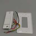 Smart Light Switch, WiFi Smart Double Switch Button, Compatible with Alexa and Google Home, Remote Control with Timing Funtion, No Hub Required,Smart Life APP Provides Control from Anywhere (2 Ways in 1 Gang)