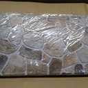 Commomy Faux Stone Peel and Stick 3D Wall Panels 10 Pcs 11.8" x 11.8", 22.8 x 11.8 in