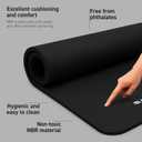 MSPORTS Yoga Mat Premium Non Slip Thick Extra Comfortable Exercise Mat for Home Workouts, Pilates, Stretching & Gym Cushioned NBR Foam, Gym Mat with Strap, for Women & Men