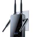 WiFi Extender Internet Booster, 10000 Sq.ft Long Range Repeater Wireless Routers Amplifier, Mesh Wi-Fi 80% Faster | Broader Than Ever, Support More Network Devices at Home, 1 Tap Setup