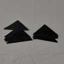 Rabenda 12 Pcs Rug Tape, Non Slip Rug Pads Grippers for Hardwood Floors and Tiles, Reusable Carpet Tape for Area Rugs, Double-Sided Adhesive Rug Stickers Keep Corners Flat (Black)