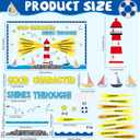 Summer Nautical Bulletin Board Classroom Decoration Ocean Lighthouse Motivational Cutout Good Character Shines Through Bulletin Board Nautical Sailing Back to School Supplies for Office Wall Decor