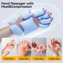 Hand Massager with Heat and Air Compression for Arthritis & Carpal Tunnel Relief Ultra-Thin, Cordless Rechargeable with Adjustable Intensity & Temp Presents for Men Women