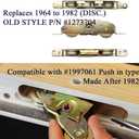 2 Pack Gliding Patio Door Tandem Roller Assembly Fits for Andersen P/N #1997061 (1982 to P) & Replaces #1273704 (1964 to 1982), 1-1/4" Steel Ball Bearing, Side Adjustable
