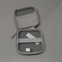 Small Travel Carrying Storage Case, 4.4"x4.4" Charger Organizer, Pouch compatible with MacBook Power Adapter, Laptop Accessories Cables, Cords, USB Drives, Earphones