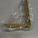 Chunful 6 Pcs Gold Book Ends for Shelves Decorative Small Modern Metal Bookends Book Shelf Organizer Minimalist Design Stopper to Hold Books for Home Office(5.5 * 3.75 * 2.25inch)