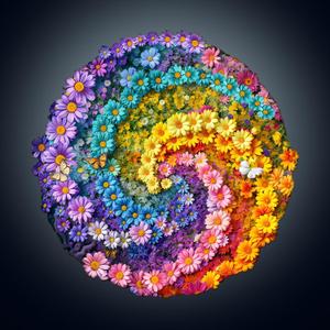 WOODBESTS Wooden Puzzles for Adults-Sea of Flowers, 180 Pieces Wood Puzzle (M-11.4 * 11.4in), Premium Art Shape Wooden Animal Jigsaw Puzzles, for Men/Women & Family Game Night