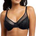 Bali Women's One Smooth U Lace Minimizer Bra, Underwire Full-Coverage Convertible Bra 38D