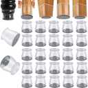 RKELA 48 Pack Chair Leg Floor Protectors, Furniture Feet Protectors for Hardwood Floors,Silicone Caps with Felt Pads, Anti-Scuff Reduce Noise(Fit:1-5/16" to 2")