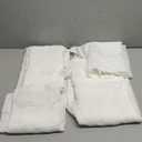 VOGOL White Sheer Curtains for Living Room, Trees Embroidered Voile Curtain Panels for Dining Room, Rod Pocket Window Treatment 96 Inches Long, 2 Pieces