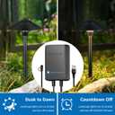 SUNVIE All-in-One LED Pathway Lighting Kit, 8-Pack Low Voltage Landscape Lights with Transformer and 100FT 16/2 AWG Wire, 3000K Waterproof Landscape Lighting with Connectors for Walkway Garden Yard