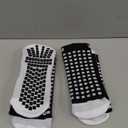 Lux Dual Grip Socks - Soccer Grip Socks for Men and Women. GripArray Performance & Comfort (Large, Black (2 Packs))