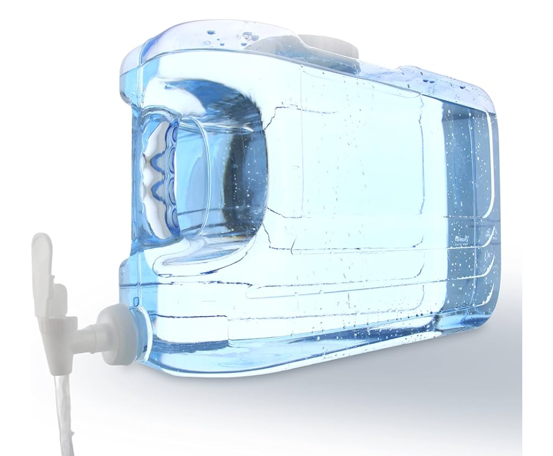 Arrow Home Products Oasis Drink Dispenser for Fridge, 2 Gallon - Plastic Beverage Dispenser with Spigot for Easy Dispensing - BPA Free Clear Plastic - Convenient Handle, Easy-Pour Spout