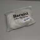 Baruisi Men's Cream White Short Layered Synthetic Full Wig with Wig Cap