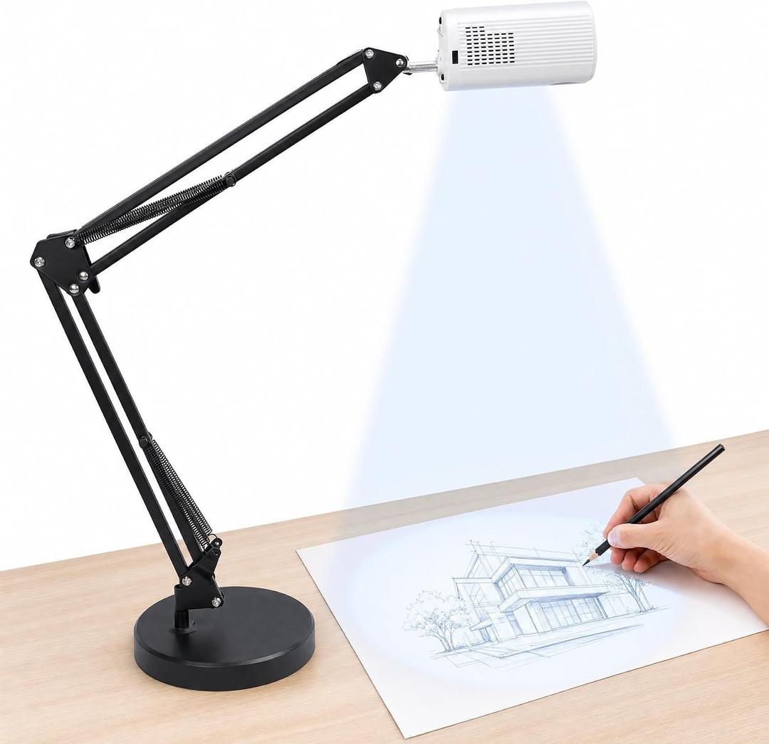 Tracing Projector for Drawing & Painting, Art Projector for Tracing | Compatible with iOS/Android/WiFi/USB/HDMI, Desktop & Wall Projection Tool for Sketching, Murals, Crafts & Cake Decorating
