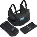 Zomaple Mastectomy Recovery Pillow + Strap & Seat Belt Cover  Post-Op Essentials, Breast Augmentation/Reduction & Mastectomy Recovery Supplies  Washable Cover for Comfort & Support (Black Advanced Plus Set)