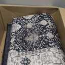 Hallway Washable Runner Rug - 3x20 Kitchen Rugs Entryway Rug Runner Vintage Soft Floor Mat Non Slip Indoor Farmhouse Carpet for Bathroom Living Room Bedroom (3x20, Black)