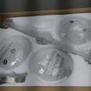 Brushed Nickel Bathroom Vanity Light Fixture, 3-Light with Rose Pattern Crystal Glass Shade