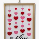 Holiday Home Hearts Be Mine Wood Wall Sign 2pcs 14inch