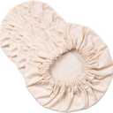 4- Pack Reusable Fabric Bowl Covers 100% Natural Cotton Stretchy Cloth Bowl Covers (4 Pack - XXL)