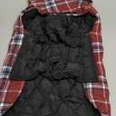 MIGOHI Dog Jackets for Winter, Windproof Waterproof Reversible British Style Plaid Warm Coat for Small Medium Large Dogs, Red, Large