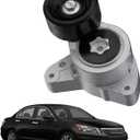 Belt Tensioner Assembly with Pulley(2.0L/2.3L/2.4L) Compatible with Honda CR-V 2002-2014 Accord 2003-2007 Civic 2006-2015 Element 2003-2011, Acura TSX CSX RDX ILX#38278 31170RAAA01 31170PNA023