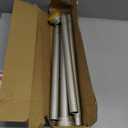 Brushed Nickel Shower Curtain Rod Adjustable 43-66 inch, 1"Diameter Spring Tension Curtain Rod No Drill, Anti-Rust Non-Slip Shower Rod for Bathroom Tension Rod