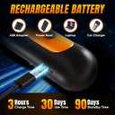Dog Bark Deterrent Device - 3X Ultrasonic Anti-Bark Device with 5 Adjustable Levels, 30ft Range for Indoor/Outdoor Use Rechargeable & Portable for Your or Neighbor's Dog with Flashlight (Orange)