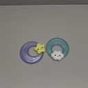 Infantino Shake & Soothe Water Teethers - Sensory Exploration and Teething Relief, Cloud and Star 2-Pack