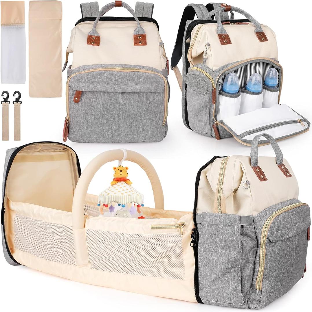 Sanchamy Diaper Bag Backpack Multifunctional Diaper Backpack with Extension Pad for Baby Boy and Girl Travel Baby Bag for Moms Dads Sanchamy Diaper Bag Backpack Multifunctional Diaper Backpack with Extension Pad for Baby Boy and Girl Travel Baby Bag for Moms Dads
