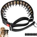 Mayerzon Martingale Collar for Small Medium Large Dogs, Patented Anti Pull Dog Collar with Reflective Strip and Buckle for Walking Training, Safe for Night Walk(M, Black) (Medium,2.5mm,20-Inch,14.5-18.5"Neck)