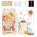 Magnetic Star Reward Jar for Kids, Personalized Reward System for Behavior Management at School Classroom Home Wooden Boho Potty Training Jar for Toddlers Students
