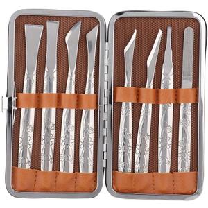 Watris Veiyi 8PCS Foot Shaver Pedicure Tool, Pedicure Knives Set, Stainless Steel Dead Skin Removal Kit, Foot File Callus Nail for Women Men Care Feet