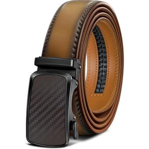 BULLIANT Men's Belt,Brand Ratchet Belt Of Genuine Leather For Gift Men Dress,Size Customized (Tawny4454)