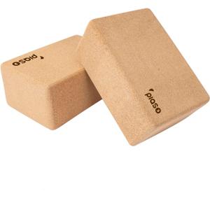 Cork Yoga Block 2 Pack for Pilates, Non-Slip & High Density Blocks for Meditation, Fitness and Stretching, Supportive and Flexibility Brick for Improve Poses Balance