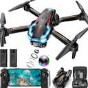 Drone with Camera for Adults, 2K HD FPV Drones with Upgrade Altitude Hold, One-Key Take Off/Landing, Speed Adjustment, Headless Mode, 2 Batteries, Toys Gifts for Teen Boys Girls, Beginner