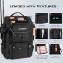 KastKing KarryAll Fishing Tackle Backpack with Rod Holder 4 Tackle Boxes,40/26L Tackle Bag Storage Fishing Gear and Equipment