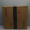 20'' Ceiling Fan with Light, Upgraded Low Profile Fan, Flush Mount Ceiling Fan, 6 Speeds, Dimmable LED, App & Remote Control, Quiet DC Motor, for Bedroom, Living Room, F115 Black