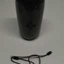 Silvercrest Portable Bluetooth Speaker with LED Color Changing Lights, TWS Function, TF Card/USB/AUX Support, HD Stereo Sound,Christmas Speaker, Bass Enhancement for Party, Outdoor, Camping (Black)