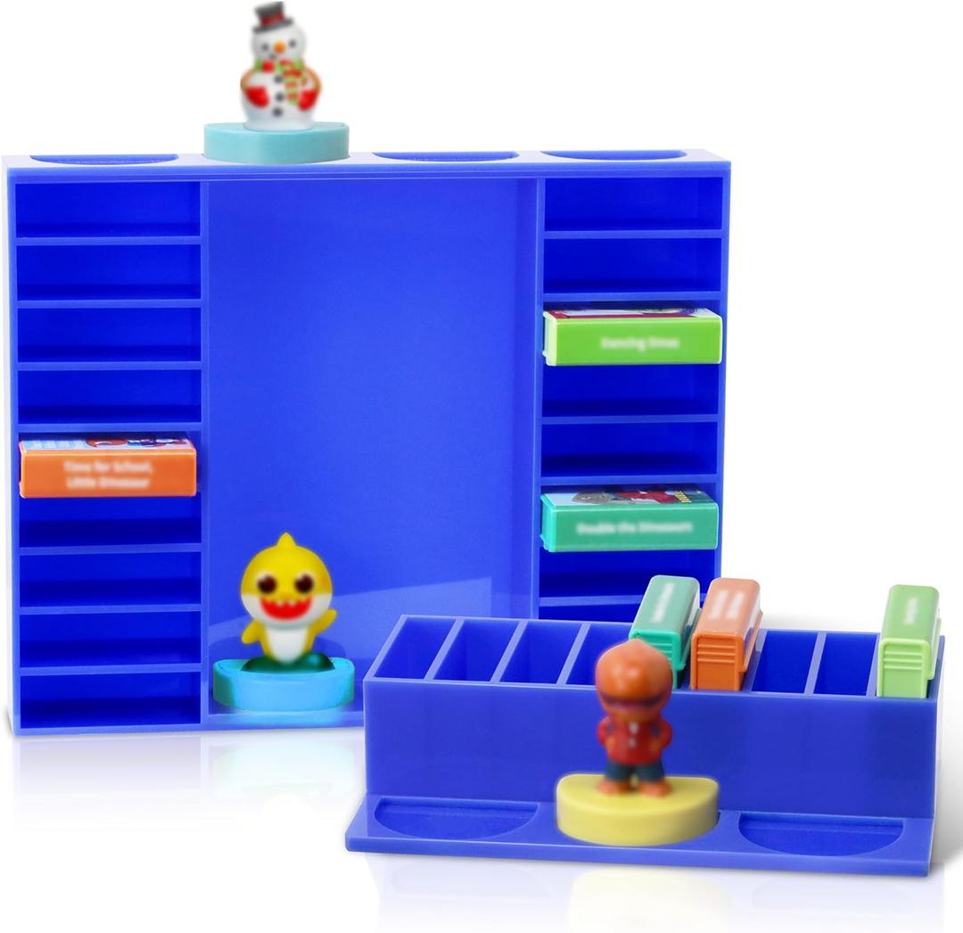 Acrylic Display Shelf Compatible with Little Tikes Story Dream Machine Books, Desktop Shelves for Dream Machine Books, Audio Games, Cartoon Characters (Shelf Only)