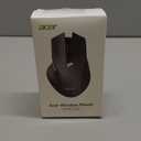 acer Wireless Mouse for Laptop, 2.4GHz Computer Mouse 3 Adjustable DPI Office Cordless USB Mice with USBA Receiver, 6 Buttons, 1600 DPI, Medium to Large Sized Hands Compatible with PC, Laptop, Desktop (Black)