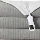 Heated Blanket Full Size Electric Blanket, Washable Blanket Warmer for Home for Adults, Fast Heating Super Cozy Soft Fabric, 72" x 84", 9 Heat Levels, 1-9H Auto-Off, ETL Certified, Gray