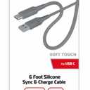ZGEAR 6 Foot Silicone Rubber Sync & Charge Cable USB-C