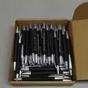 Yeaqee 100 Pcs Motivational Pens Employee Appreciation Gifts Thank You Metal Greeting Quote Ballpoint Pen for Office Worker Teacher Nurse(Black,Positive)