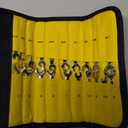 20Pcs Small Wrench Set Mini Metric & SAE Ignition Combination Wrenches With Rolling Pouch, 4-11mm & 5/32" - 7/16" (Silver)