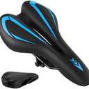 Comfortable Bike Seat for Men & Women,Ozikutech Universal Fit Bicycle Saddle for Mountain BMX City and Road Bikes - Waterproof & Shock-Absorbing