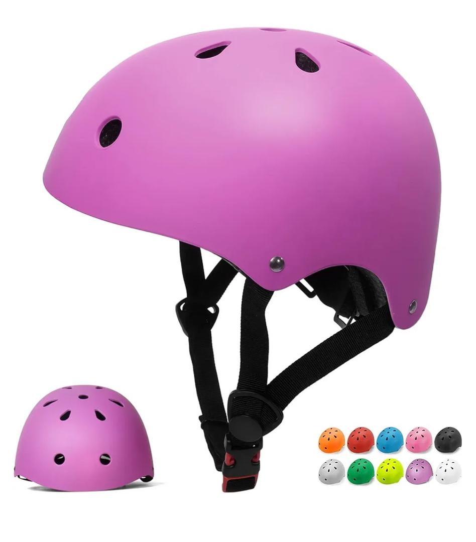 Glaf Toddler Helmet for 2-8 Years Kids Bike Helmets Baby Girls Boys Multi-Sport Adjustable Skateboard Bicycle Helmet Lightweight 4 Sizes for Toddlers, Purple
