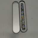 Jinhao 100 Fountain Pen Celluloid Classic Style, #6 Nib Smooth Writing Instrument with Refillable Converter and Pen Case Set (Blue Green)