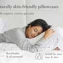 California Design Den 100% Organic Cotton Pillow Cases Queen/Standard Set of 2, Soft & Cooling Percale Weave Cotton Pillowcases (Bright White)